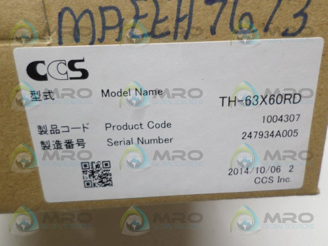 CCS TH-63X60RD RED LED FLAT LIGHT *NEW IN BOX*