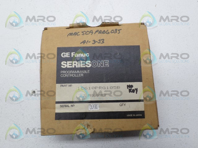 GE FANUC IC610PRG105B PROGRAMMABLE CONTROLLER (NO KEY) *NEW IN BOX*