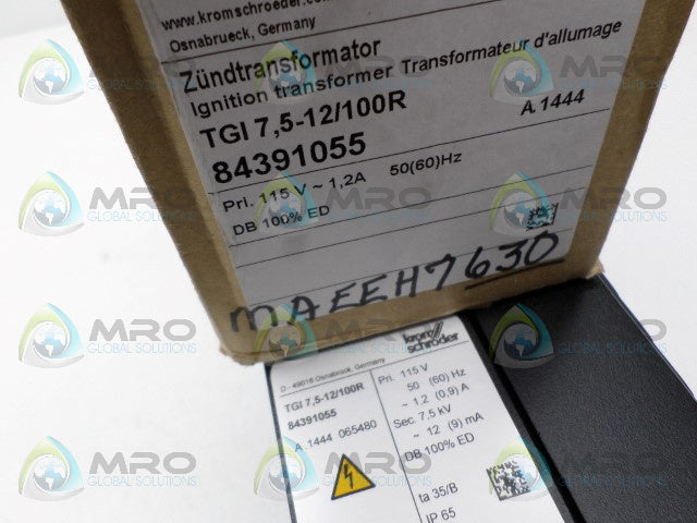 KROM SCHRODER 84391055 TGI7,5-12/100R IGNITION TRANSFORMER *NEW IN BOX*