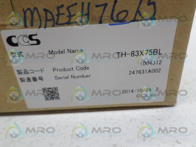 CCS TH-83X75BL BLUE LED FLAT LIGHT *NEW IN BOX*