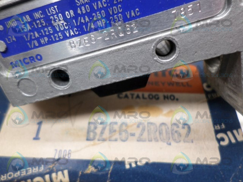 MICROSWITCH BZE6-2RQ62 LIMIT SWITCH (GREY) *NEW IN BOX*
