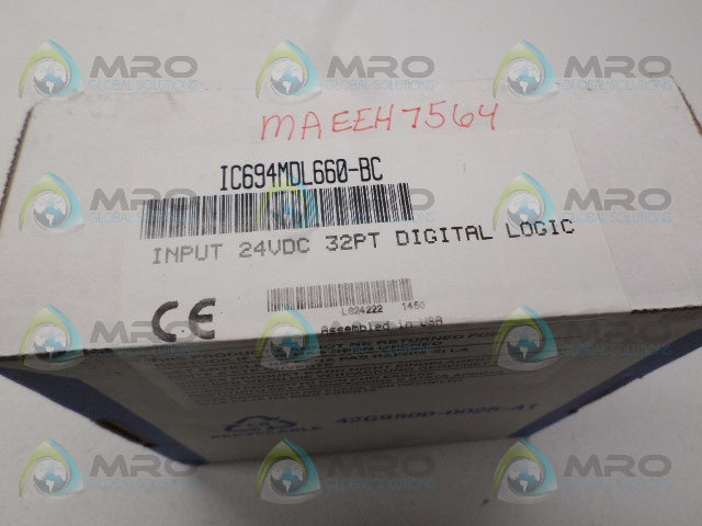 GE FANUC IC694MDL660-BC INPUT LOGIC MODULE *FACTORY SEALED*