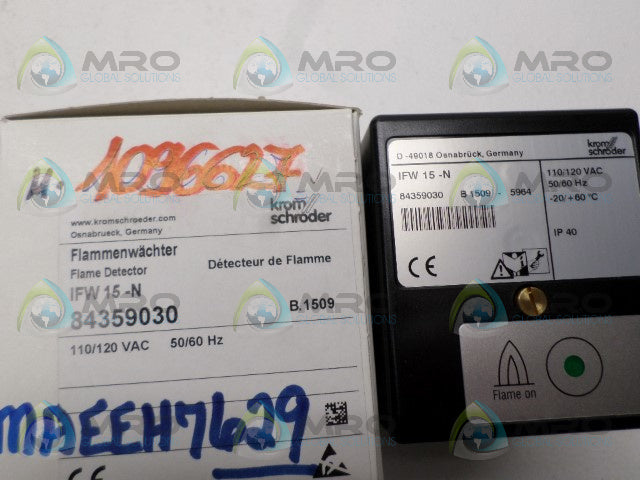 KROM SHRODER 84359030 IFW15-N FLAME DETECTOR *NEW IN BOX*