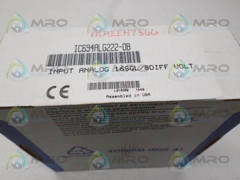 GE FANUC IC694ALG222-DB  NSFS