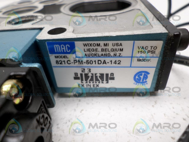 MAC 821C-PM-501DA-142 SOLENOID VALVE *NEW NO BOX*