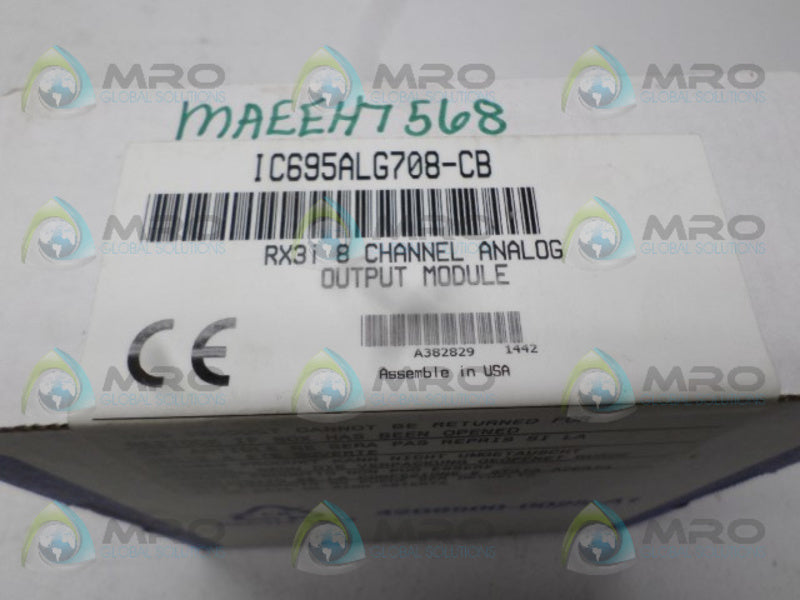 GE FANUC IC695ALG708-CB  NSFS