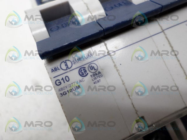 ABL SURSUM 3G10UM CIRCUIT BREAKER 10A  UNMP