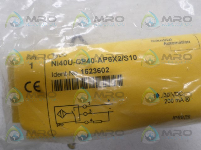 TURCK Ni40U-CP40-AP6X2/S10 PROXIMITY SENSOR *NEW IN FACTORY BAG*