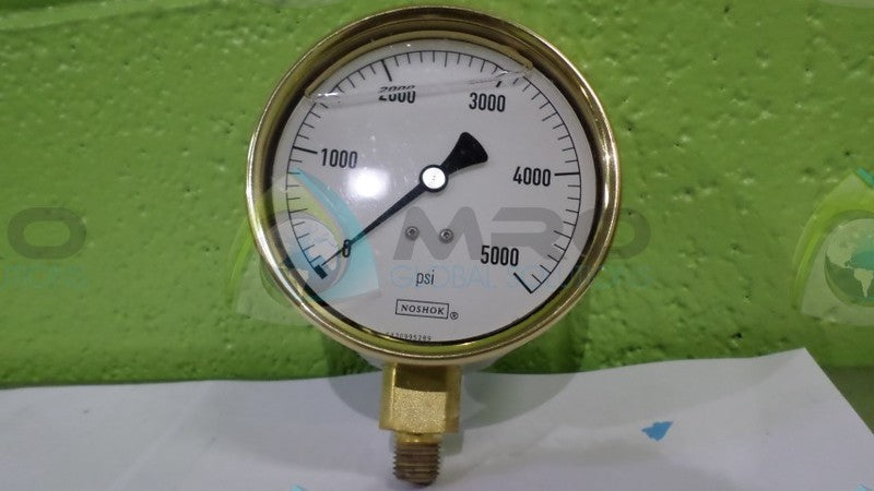 NOSHOK 40-300-5000-PSI BRASS GAUGE  NSMP