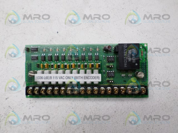 ALLEN BRADLEY 1336-L6E SER. B CONTROL INTERFACE BOARD  NSNP