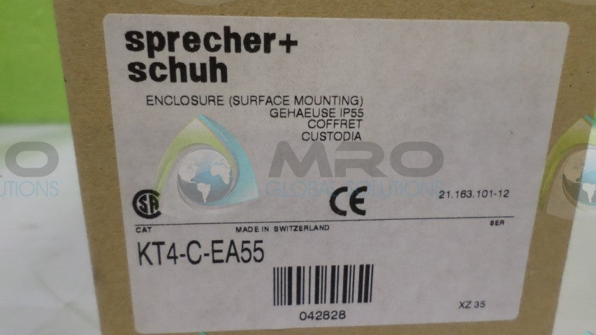 SPRECHER+SCHUH KT4-C-EA55 ENCLOSURE *NEW IN BOX*