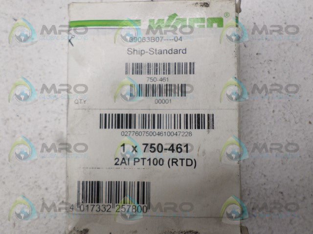 WAGO 750-461 INPUT MODULE *FACTORY SEALED*