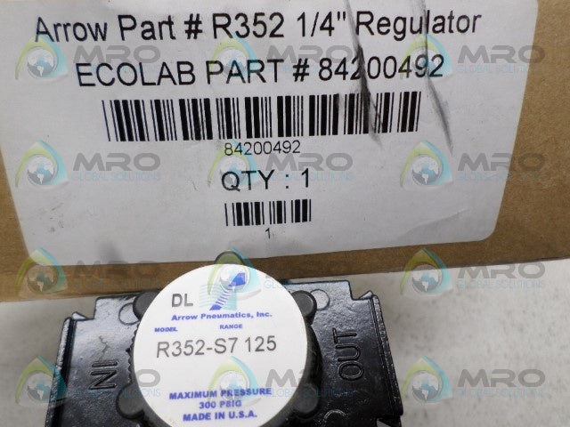 ARROW PNEUMATICS R352-S7 REGULATOR *NEW IN BOX*