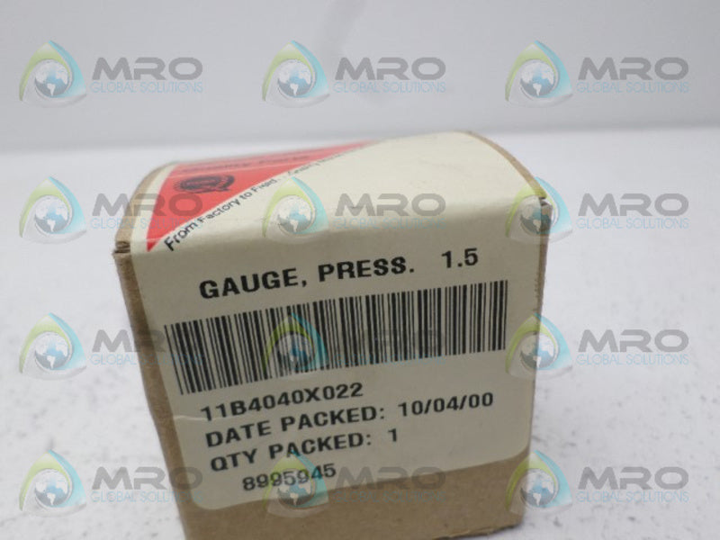 FISHER CONTROLS 11B4040X022 PRESSURE GAUGE 0-60 PSI * FACTORY SEALED *