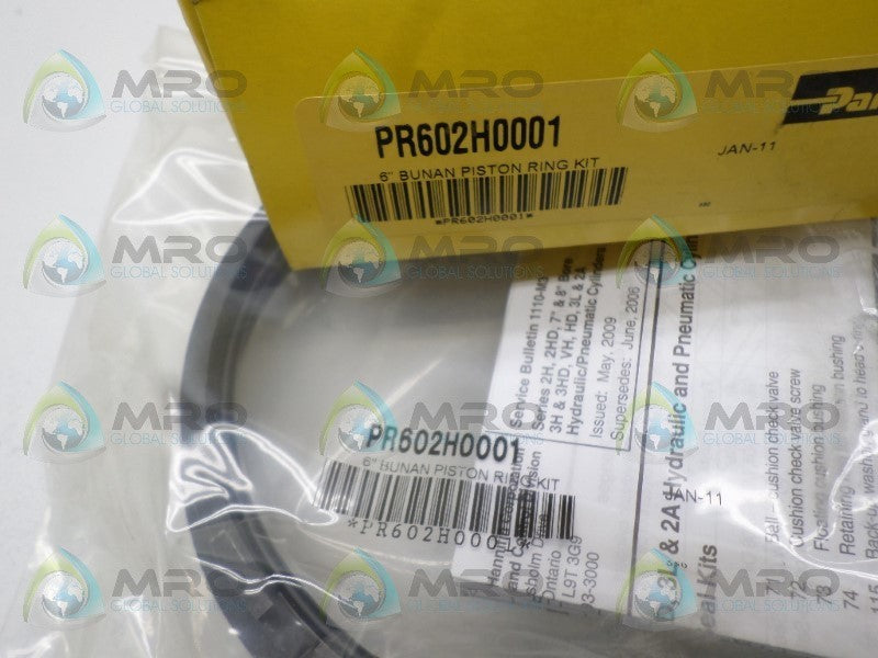 PARKER PR602H0001 PISTON RING KIT 6" *NEW IN BOX*