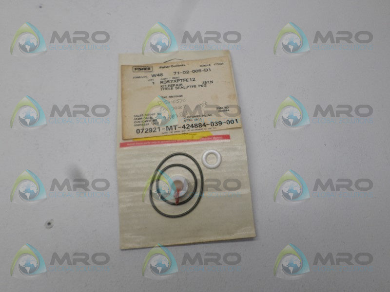 FISHER R357XPTFE12 REPAIR KIT *NEW IN ORIGINAL PACKAGE*