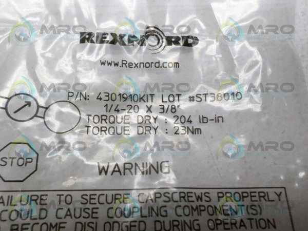 REXNORD 4301910KIT SCREW REPAIR KIT  NSMP