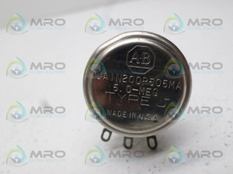 ALLEN BRADLEY JA1N200P505MA POTENTIOMETER 5 MEG OHMS *USED*