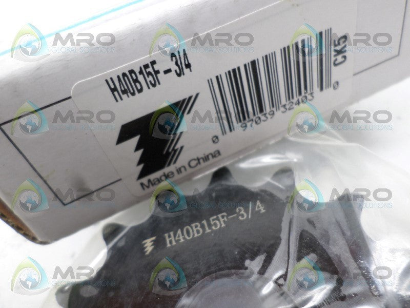 TSUBAKI H40B15F SPROCKET 3/4" *NEW IN BOX*