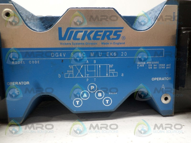 VICKERS DG4V56CMUEK620 DIRECTIONAL SOLENOID VALVE *NEW NO BOX*