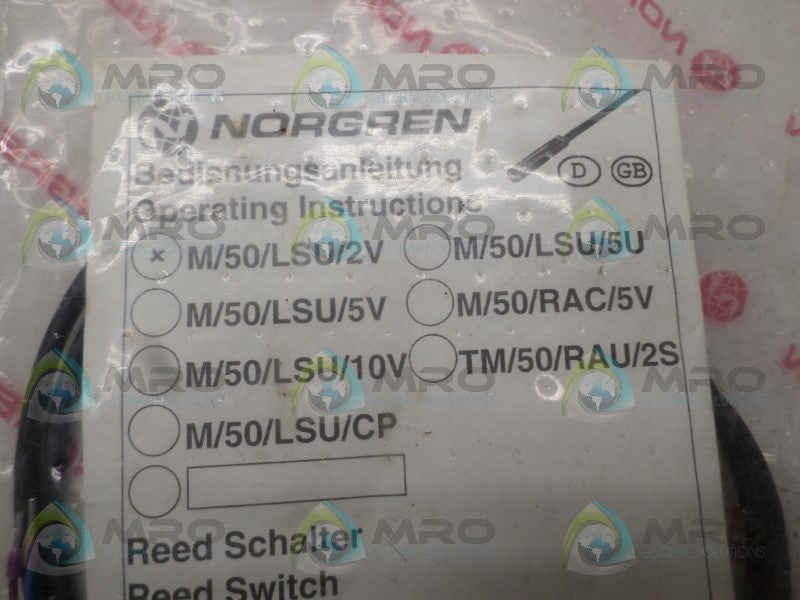 NORGREN M/50/LSU/2V MAGNETIC SWITCH * NEW IN FACTORY BAG *