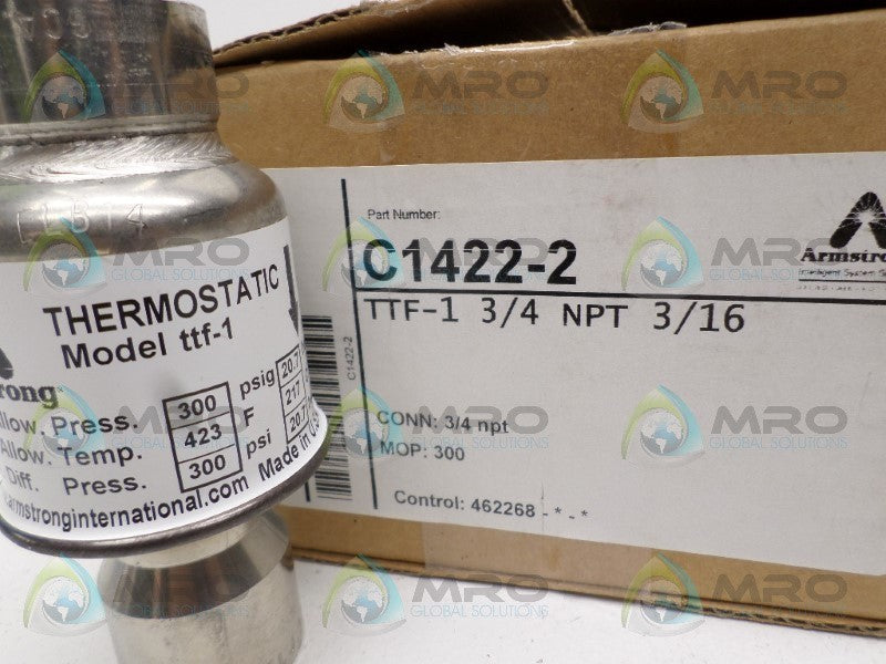 ARMSTRONG TTF-1-3/4 C1422-2 THERMOSTATIC STEAM TRAP *NEW IN BOX*