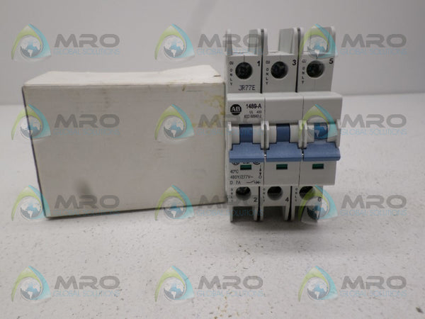 ALLEN BRADLEY 1489-A3D070 SER. A CIRCUIT BREAKER 7A  NSMP