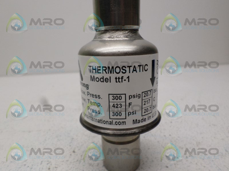 ARMSTRONG TTF-1-1/2 THERMOSTATIC STEAM TRAP 1/2" *NEW NO BOX*