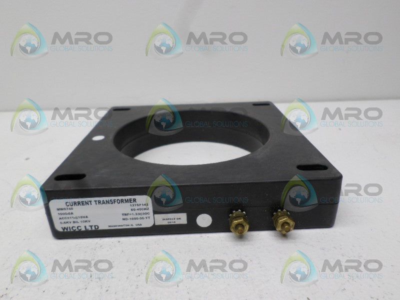 WICC MW0740 CURRENT TRANSFORMER RATIO 1000:5A  NSNP