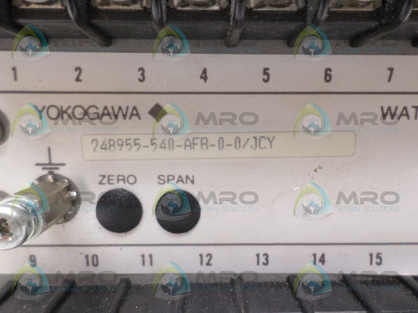 YOKOGAWA 248955-540-AFB-0-0/JCY TRANSDUCER  NSNP
