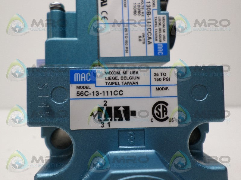 MAC 56C-13-111CC SOLENOID VALVE *NEW NO BOX*