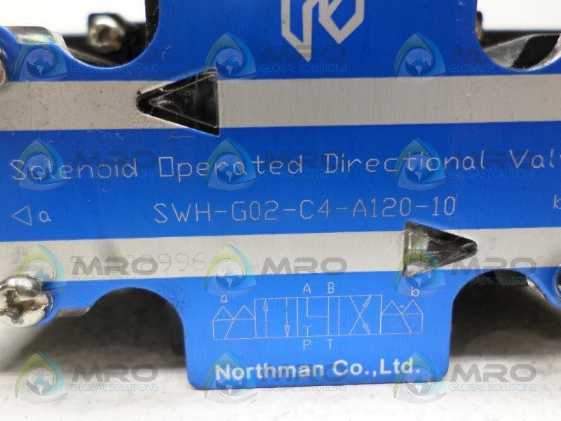 NORTHMAN SWH-G02-C4-A120-10 SOLENOID OPERATED DIRECTIONAL VALVE *NEW NO BOX*