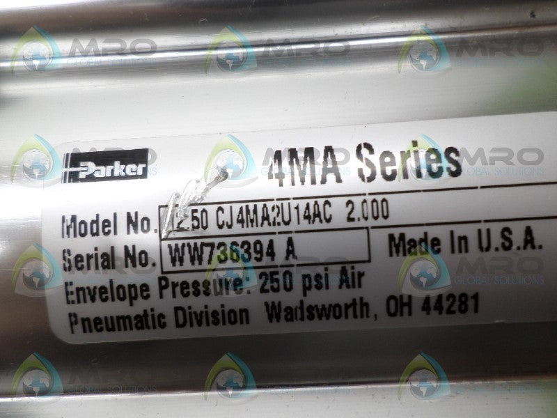 PARKER 12.50CJ4MA2U14AC2.000 PNEMATIC CYLINDER  NSNP