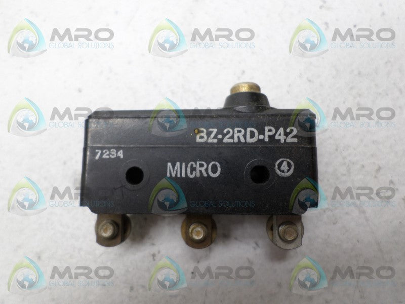 MICROSWITCH BZ-2RD-P42 LIMIT SWITCH *USED*