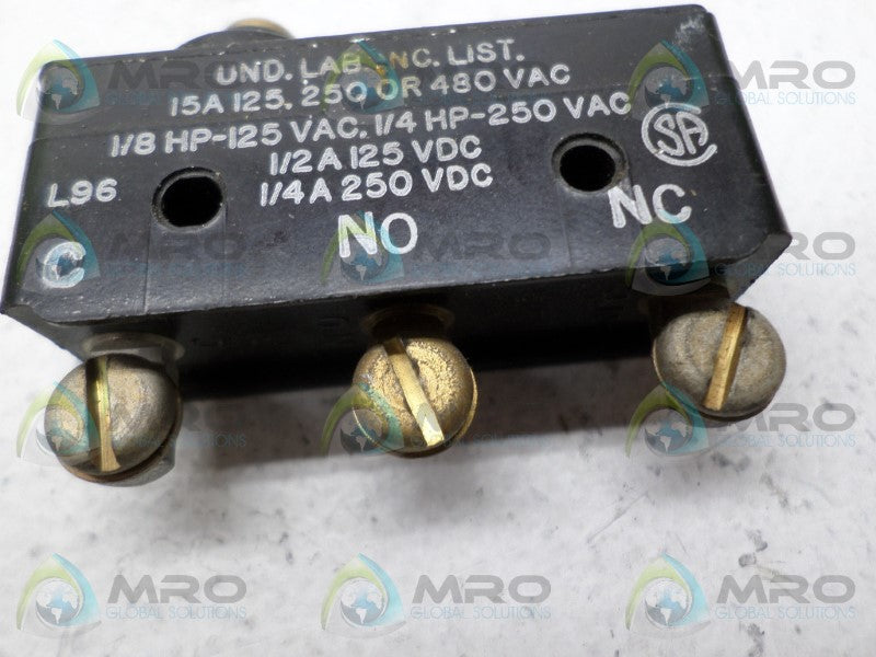 MICROSWITCH BZ-2RD-P42 LIMIT SWITCH *USED*