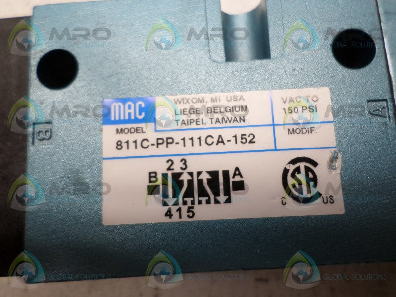 MAC 811C-PP-111CA-152 SOLENOID VALVE *NEW NO BOX*