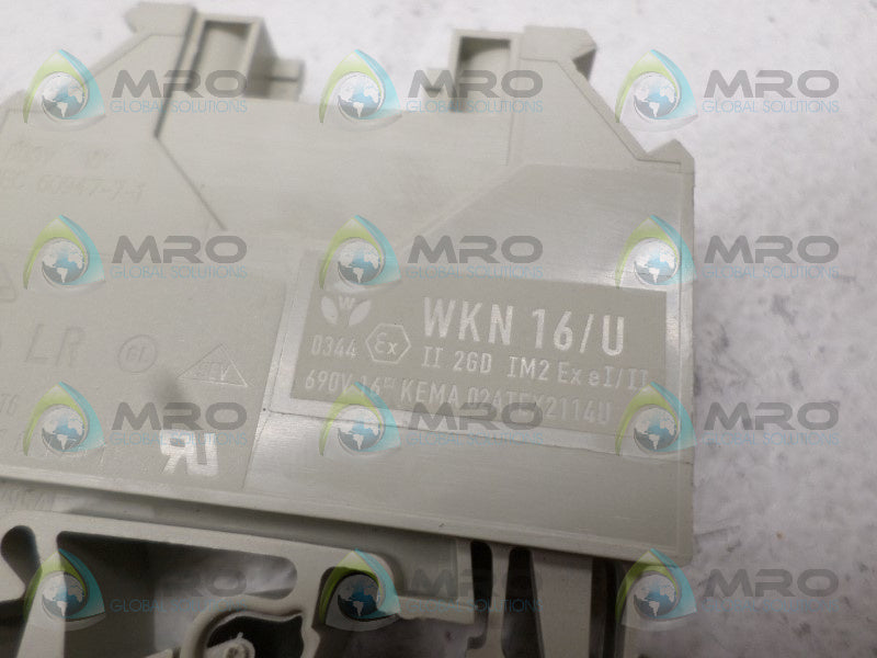 WIELAND WKN16/U TERMINAL BLOCK *NEW NO BOX*