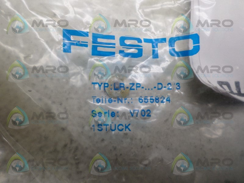 FESTO LRZP-A-D-2/3 655824 VALVE CONTROL KNOB *NEW IN FACTORY BAG*