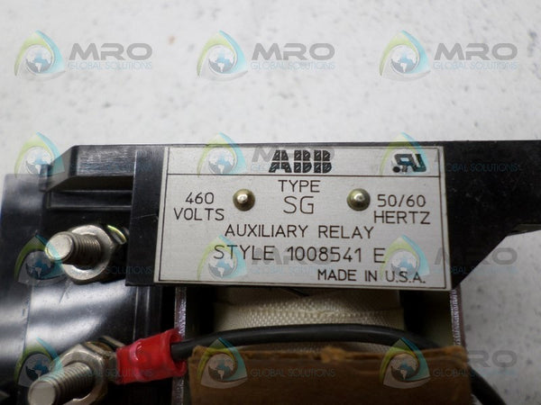 ABB SG 1008541E AUXILIARY RELAY  NSNP