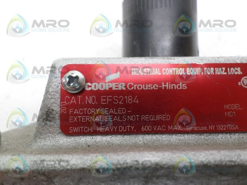 CROUSE-HINDS EFS2184 PUSHBUTTON STATION *NEW NO BOX*