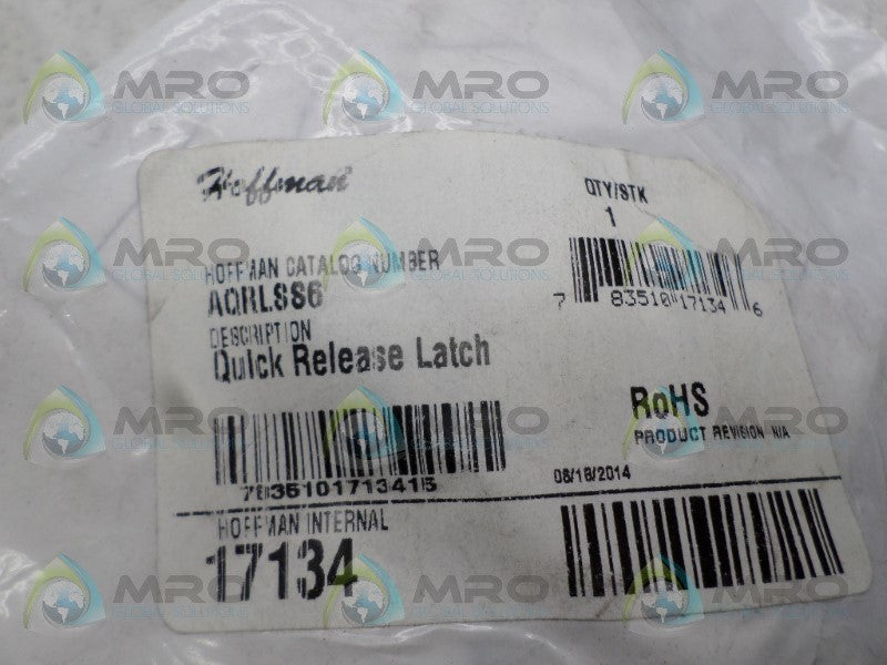 HOFFMAN AQRLSS6 QUICK RELEASE LATCH * NEW IN FACTORY BAG *