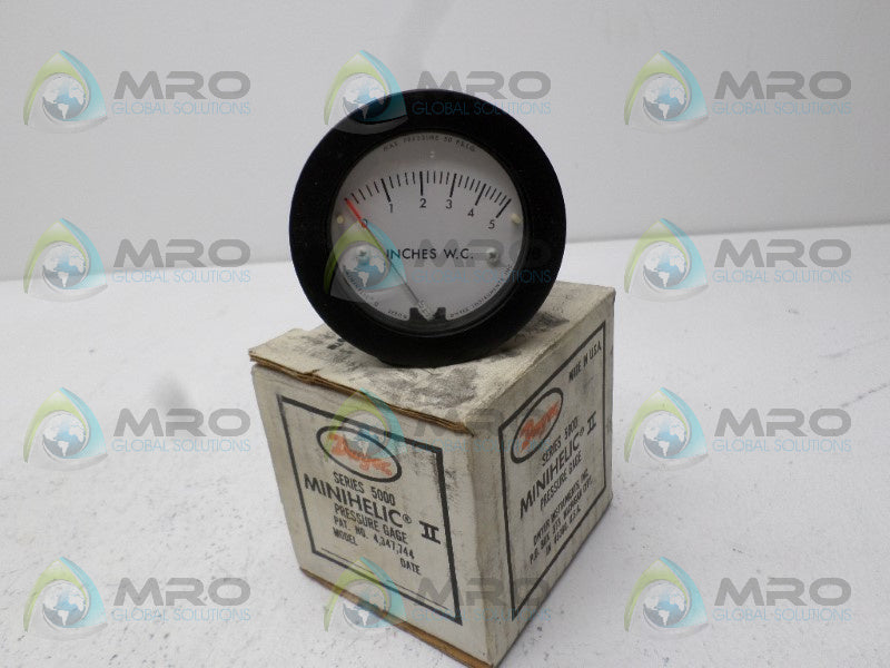 DWYER 2-5010 PRESSURE GAUGE 0-5IN W.C. *NEW IN BOX*