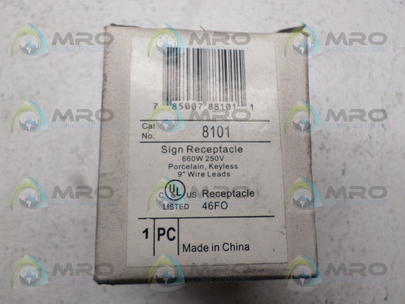 INDUSTRIAL MRO 8101 RECEPTACLE *NEW IN BOX*