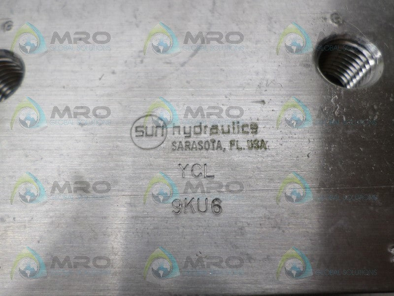 SUN HYDRAULICS YCL RDFA HYDRAULIC VALVE MANIFOLD *NEW NO BOX*