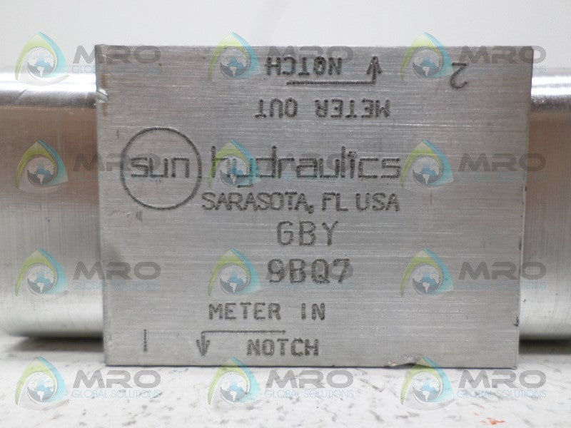 SUN HYDRAULICS GBY NCCB HYDRAULIC VALVE MANIFOLD *NEW NO BOX*