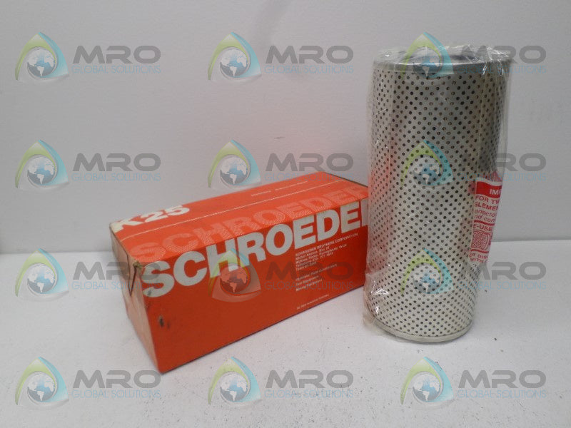 SCHROEDER K25 FILTER ELEMENT *NEW IN BOX*