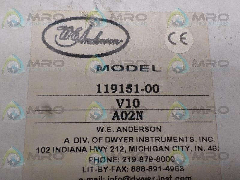 DWYER 119151-00 V10-A02N FLOW SWITCH  NSMP