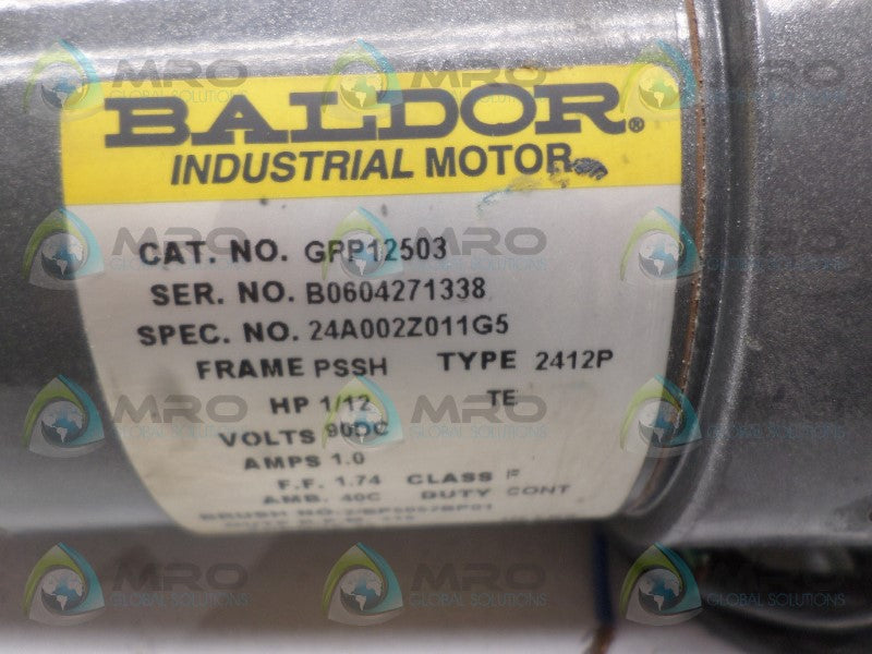 BALDOR GPP12503 MOTOR 1/12 HP  *USED*