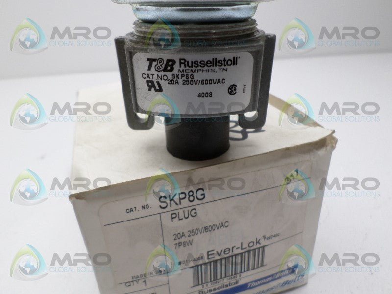 THOMAS & BETTS SKP8G PLUG *NEW IN BOX*