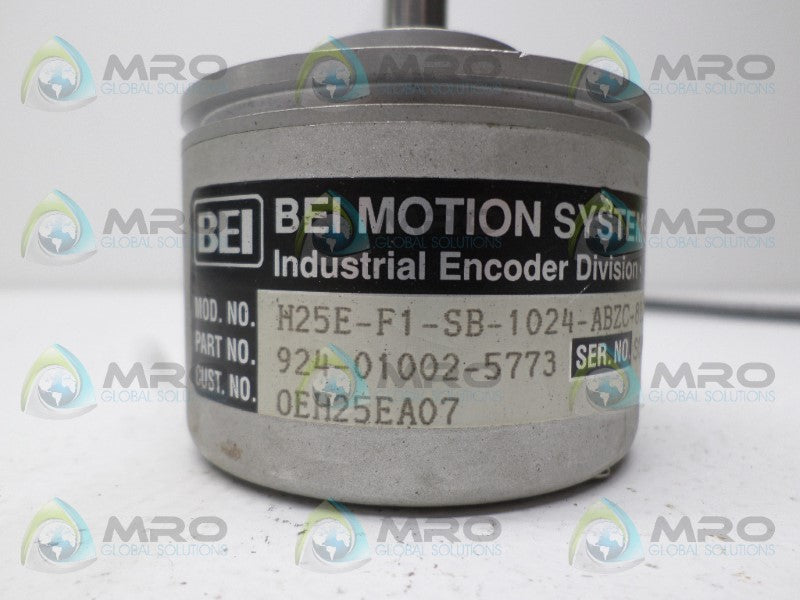BEI H25E-F1-SB-1024-ABZC-8830-LED-SC18-S 924-01002-5773 ENCODER *NEW NO BOX*